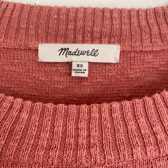 Madewell | Women's Short Sleeve Sweatshirt | Pink | XS | NWOT - Picture 2 of 7